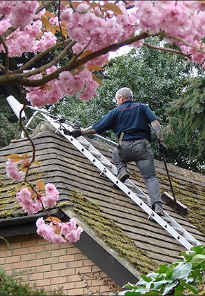 Roof in Sittingbourne having jet wash cleaning